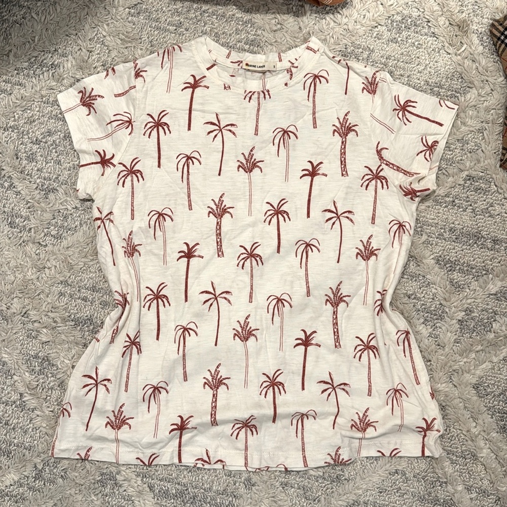 Marine Layer Modal Supima Cotton Coastal Palm Swing Crew Top